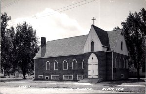 RPPC First Congregational Church Owen WI Vintage Postcard V60