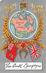 Greetings from Canada New Year For Auld Lang Syne 1910c postcard