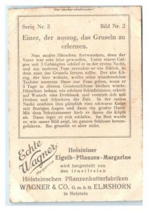 Hans Sleeps in Haunted Ghost Castle, Echte Wagner German Trade Card *VT31A
