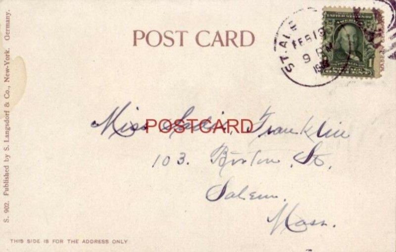 Pre1907 Front and Back View of Club House Showing Tennis Court, ST