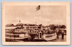 J89/ Rockaway Point Long Island New York Postcard c1910 Tourist Boat 243