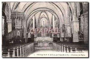 Pilgrimage of Our Lady of Sion By Praye - Interior of & # 39Eglise Old Postcard