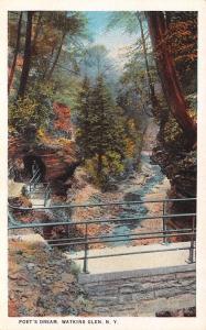 WATKINS GLEN, NY New York    POET'S DREAM   Schuyler County    c1920's Postcard