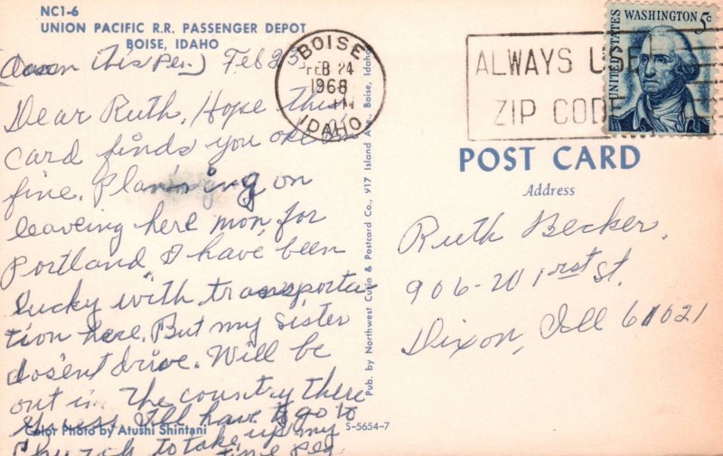 Union Pacific Railroad Depot,Boise,ID BIN