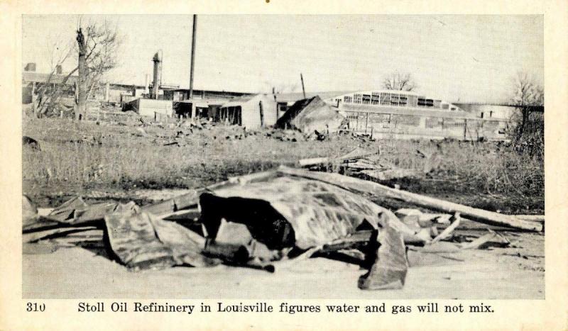 KY - Louisville. 1937 Flood. Stoll Oil Refinery