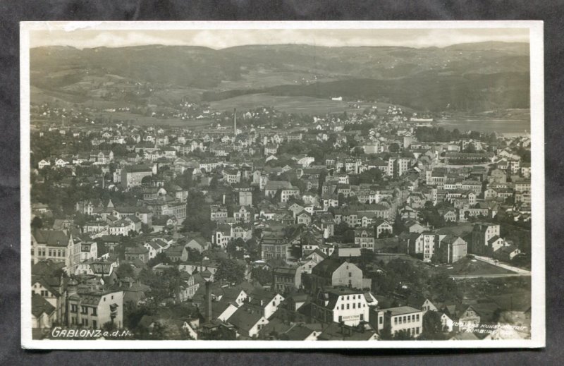 dc333 - GABLONZ Czechia 1920s Real Photo Postcard