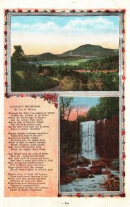 Vintage Postcard 1949 Lookout Mountain View And Waterfalls Tennessee TN