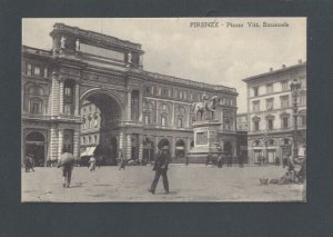 Ca 1912 Florence Italy Plaza Vitt Emanuele Serves The Largest Metro Plaza There