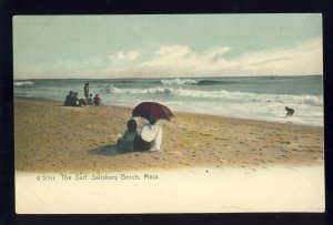 Vintage Salisbury, Massachusetts/Mass/MA Postcard, Salisbury Beach, The Surf