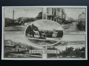 Wales Anglesey MENAI BRIDGE 5 Image Multi View - Old RP Postcard by Lilywhite