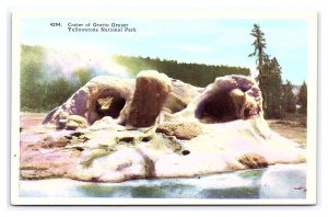 Crater Of Grotto Geyser Yellowstone National Park Wyoming Postcard