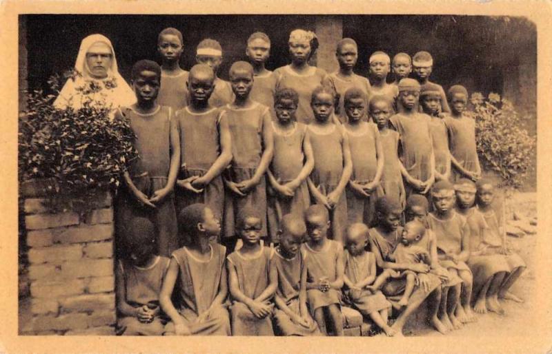 Kilwa Tanzania Mission House Students Antique Postcard J55994