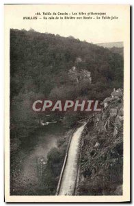 Old Postcard Avallon A Corner Of The River In The Valley Pretty Ruats