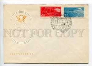 421600 EAST GERMANY GDR 1961 year SPACE USSR rocket start First Day COVER