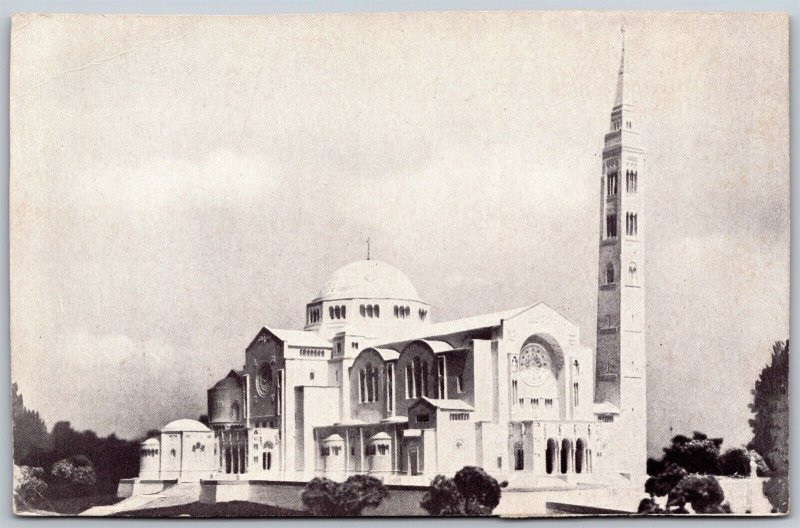 Vtg Washington DC The National Shrine of the Immaculate Conception Postcard