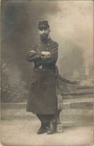 CPA carte photo AMIENS soldat 1909 (18258)