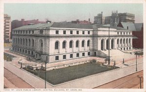 St. Louis Public Library, St. Louis, Missouri, Early Postcard, Unused