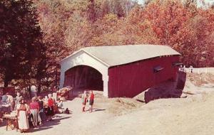 IN - Turkey Run State Park. Narrows Covered Bridge