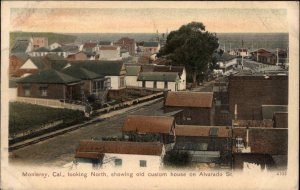 Monterey California CA Looking North Homes c1910 Postcard