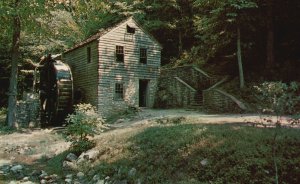 Vintage Postcard 18th Century Grist Mill By Federal Government Norris Tennessee