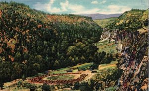 Vintage Postcard-Frijoles Canyon-New Mexico-Valley-City Ruins