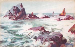 BF37179  sailing vessels m vivier painting   france Boat Ship Bateaux