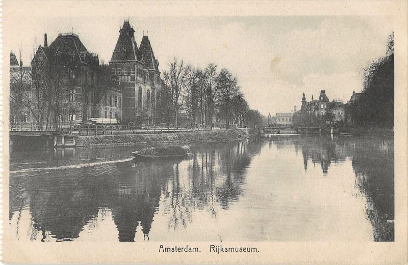 B106135 Netherlands Amsterdam Rijksmuseum River Bridge