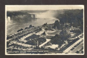 RPPC NIAGARA FALLS ONTARIO CANADA OAKES GARDEN THEATRE REAL PHOTO POSTCARD