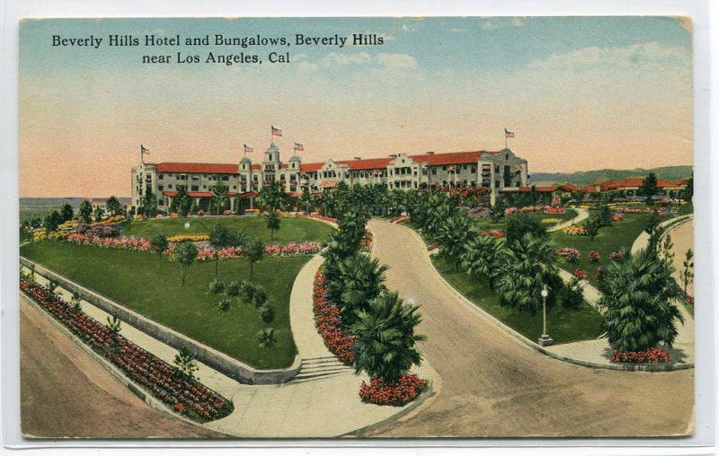 Beverly Hills Hotel & Bungalows Beverly Hills California 1910c postcard