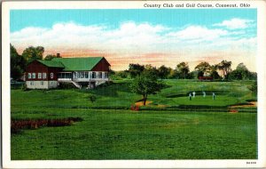 Conneaut, Ohio Postcard Country Club Golf Course 1930s KJ1