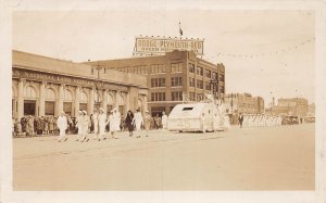 J80/ Winnipeg Manitoba Canada RPPC Postcard c1920 Breen Motor Co Parade 1