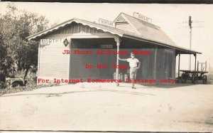 Depot, California, Northam, RPPC, Atchison Topeka & Santa Fe Railroad Station