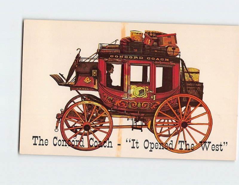 Postcard It Opened The West The Concord Coach Concord New Hampshire USA