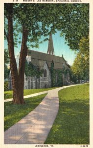 Vintage Postcard Robert E. Lee Memorial Episcopal Church Lexington Virginia VA