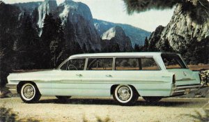 BONNEVILLE CUSTOM SAFARI Gotelli Motors Carson City Pontiac Car Vintage Postcard