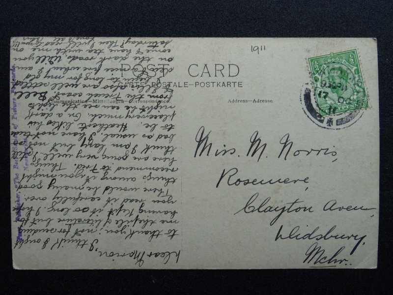 Suffolk NEWMARKET Sir Daniel Cooper Bart Memorial c1911 RP Postcard