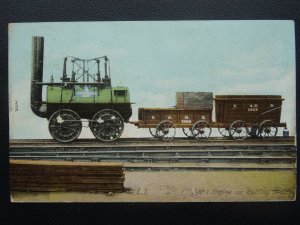 S.& D.R. Stockton & Darlington Railway No.1 ENGINE Buffing Billy c1908 Postcard