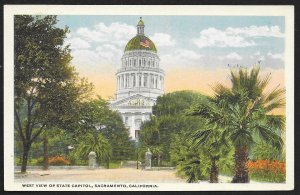 State Capitol Sacramento California Unused c1920s