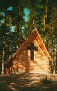 Vintage Postcard Chapel In Pines Virgin Forest Wake Pines State Park Grayling MI