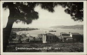 Canakkale Turkey Umumi Manzarasi Real Photo Postcard