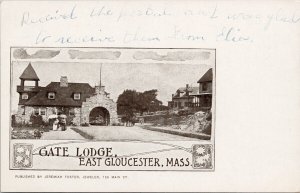 Gate Lodge East Gloucester MA Massachusetts Jeremiah Foster Postcard E80