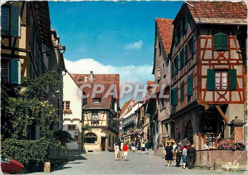 Modern Postcard Riquewihr Haut Rhin Rue du General de Gaulle