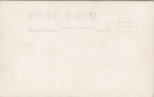 Hudson Ontario Kenneally Lodge Exaggerated Fish Lost Canadian RPPC Postcard G29