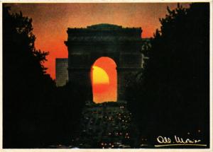 CPA MONIER ALBERT-Paris-Les Champs Elysées et l'Arc de Triomphe (331745)