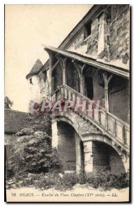 Postcard Meaux Old Staircase Old Chapter (fifteenth century)