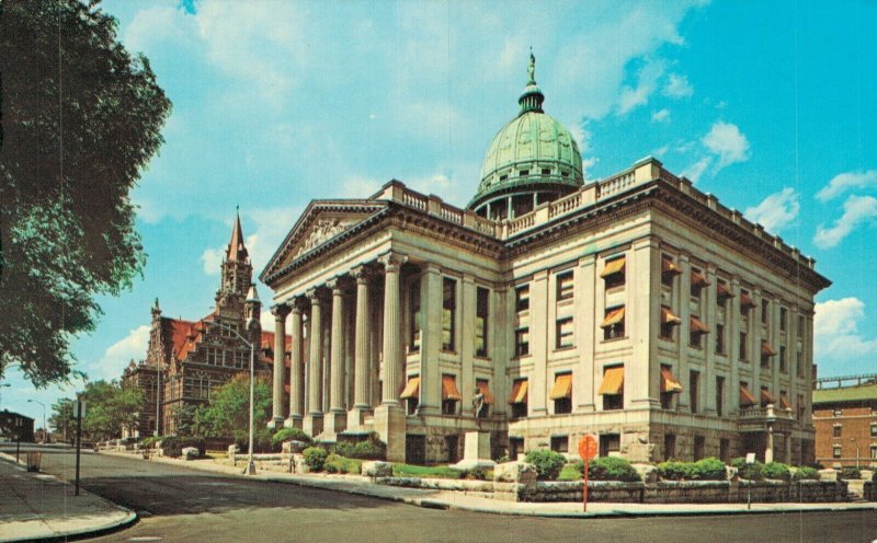 USA Passaic County Courthouse Paterson New Jersey Vintage Postcard 08.29