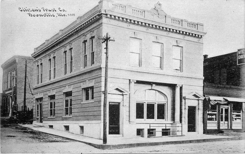 Boonville Missouri Bank C-1910 Citizens Trust Bank postcard 20 