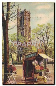 Postcard Old Paris La Tour Saint Jacques