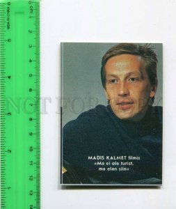 263928 USSR ESTONIA movie star Madis Kalmet Pocket CALENDAR 1989 year