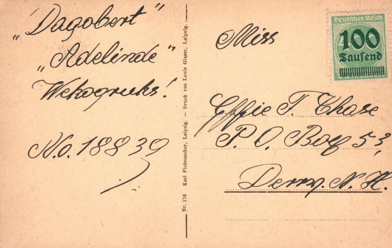 Vintage Postcard Markt Railway Central Station Leipzig Germany